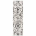 Safavieh 2 ft. 3 in. x 8 ft. Madison Power Loomed Runner Area Rug Cream & Silver MAD600D-28